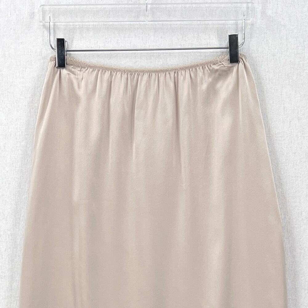 ENZA COSTA Silk Slip Skirt Womens Small 1 Flax Cream Midi Lightweight Luxury NEW - Picture 7 of 16
